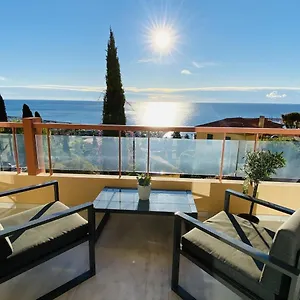 Le Vigia-vue Mer-terrasse-climatisation-parking Menton